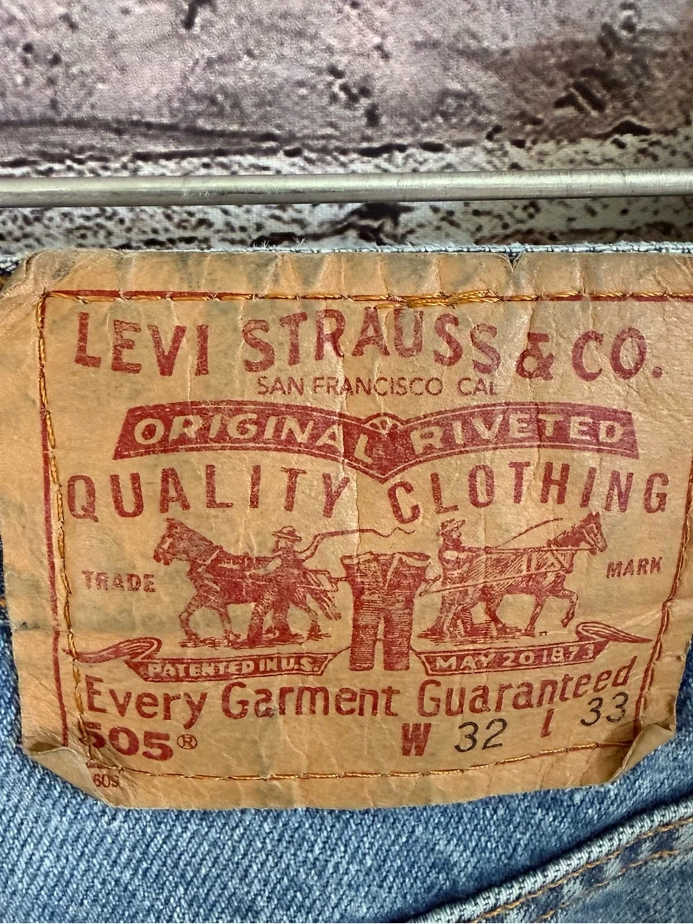 Vintage Levi’s 505-0216 Jeans 32x33 Made USA Regular Straight Leg 100% Cotton